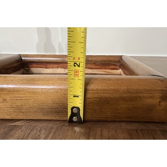 Handmade Vintage Spruce Pine 6.75x8.75in Picture FRAME ONLY 5X7" Photo Boho - Picture 8 of 8